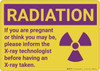 Caution: Radiation Precautions In Pregnancy - Wall Sign Caution: Radiation Precautions In Pregnancy - Wall Sign