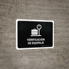 Baggage Check Black Spanish Landscape - Wall Sign