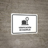 Baggage Check White Spanish Landscape - Wall Sign