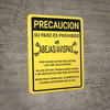 Caution: Bee Safety Spanish - Wall Sign