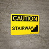 Caution: Stairway - Wall Sign Caution: Stairway - Wall Sign