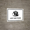 Lost And Found White Landscape - Wall Sign