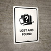 Lost And Found White Portrait - Wall Sign Lost And Found White Portrait - Wall Sign