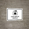 Luggage Lockers White Spanish Landscape - Wall Sign Luggage Lockers White Spanish Landscape - Wall Sign