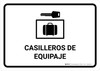 Luggage Lockers White Spanish Landscape - Wall Sign Luggage Lockers White Spanish Landscape - Wall Sign