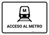 Metro Access White Spanish Landscape - Wall Sign