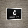 Nursing Room Black Landscape - Wall Sign