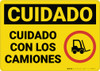 Caution: Watch For Lift Trucks - Wall Sign