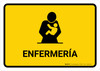 Nursing Room Yellow Spanish Landscape - Wall Sign