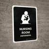 Nursing Room Black Bilingual Spanish Portrait - Wall Sign Nursing Room Black Bilingual Spanish Portrait - Wall Sign