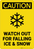 Caution: Watch Out For Falling Ice And Snow - Wall Sign