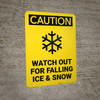 Caution: Watch Out For Falling Ice And Snow - Wall Sign