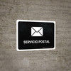 Postal Service Black Spanish Landscape - Wall Sign