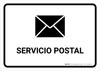 Postal Service White Spanish Landscape - Wall Sign