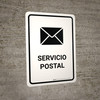 Postal Service White Spanish Portrait - Wall Sign