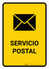 Postal Service Yellow Spanish Portrait - Wall Sign