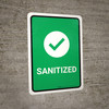 Sanitized with Icon Portrait - Wall Sign
