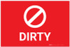 Dirty with Icon Landscape - Label Dirty with Icon Landscape - Label