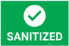 Sanitize with Icon Landscape - Label Sanitize with Icon Landscape - Label