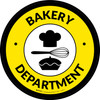 Bakery Department Retail Circle - Floor Sign