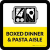 Boxed Dinner & Pasta Aisle Square - Floor Sign Boxed Dinner & Pasta Aisle Square - Floor Sign