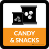 Candy & Snacks Square - Floor Sign Candy & Snacks Square - Floor Sign