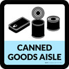 Canned Goods Aisle Retail Square - Floor Sign Canned Goods Aisle Retail Square - Floor Sign