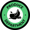 Produce Department Circle - Floor Sign Produce Department Circle - Floor Sign