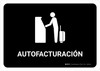 Auto Check In Black Spanish Landscape - Wall Sign Auto Check In Black Spanish Landscape - Wall Sign