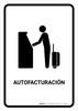 Auto Check In White Spanish Portrait - Wall Sign