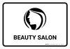 Beauty Salon White Landscape - Wall Sign