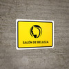 Beauty Salon Yellow Spanish Landscape - Wall Sign Beauty Salon Yellow Spanish Landscape - Wall Sign