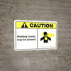 Caution: Welding Fumes May Be Present ANSI - Wall Sign Caution: Welding Fumes May Be Present ANSI - Wall Sign