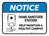 Notice: Help Maintain A Healthy Campus Rectangle - Floor Sign