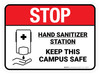 Stop: Keep This Campus Safe Rectangular - Floor Sign