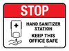 Stop: Keep This Office Safe Rectangular - Floor Sign