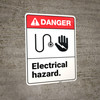 Danger: Electrical Hazard ANSI - Wall Sign Danger: Electrical Hazard ANSI - Wall Sign