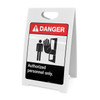 Danger Authorized Personnel Only - A-Frame Sign