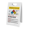 Anhydrous Ammonia Hazards with NFPA Diamond Portrait - A-Frame Sign Anhydrous Ammonia Hazards with NFPA Diamond Portrait - A-Frame Sign