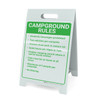 Campground Rules Portrait - A-Frame Sign