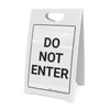 Do Not Enter Black and White Portrait - A-Frame Sign