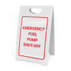 Emergency Fuel Pump Shut Off Portrait - A-Frame Sign