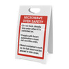 Microwave Oven Safety Guidelines Portrait - A-Frame Sign Microwave Oven Safety Guidelines Portrait - A-Frame Sign