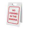 No Fishing In The Marina Portrait - A-Frame Sign No Fishing In The Marina Portrait - A-Frame Sign