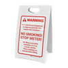 Warning: No Smoking Stop Meter Portrait - A-Frame Sign