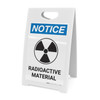 Notice: Radioactive Material Portrait with Icon - A-Frame Sign