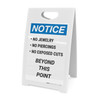 Notice: Food No Jewerly Piercing Exposed Cuts Bulleted List Portrait - A-Frame Sign