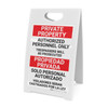 Bilingual Spanish Private Property Authorized Personnel Only - A-Frame Sign Bilingual Spanish Private Property Authorized Personnel Only - A-Frame Sign