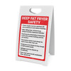 Deep Fat Fryer Safety Guidelines Portrait - A-Frame Sign