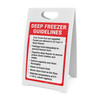 Deep Freezer Guidelines Portrait - A-Frame Sign